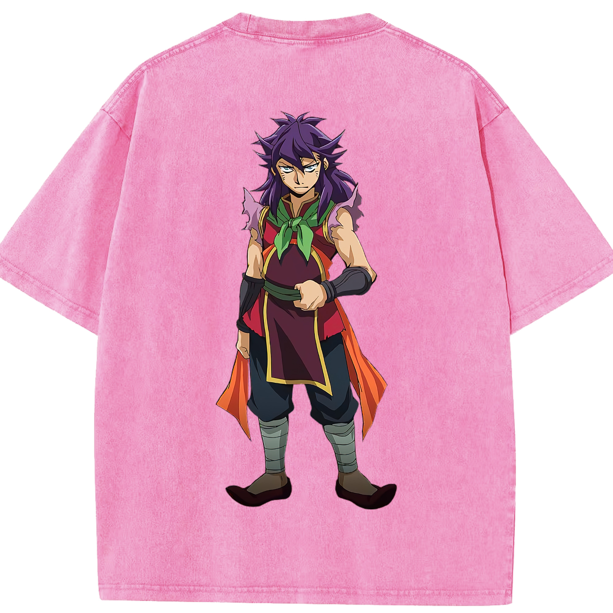 （画像用） 遊☆戯☆王 Yu-Gi-Oh! 綿100% ヴィンテージ風 半袖Tシャツ（背面プリント）